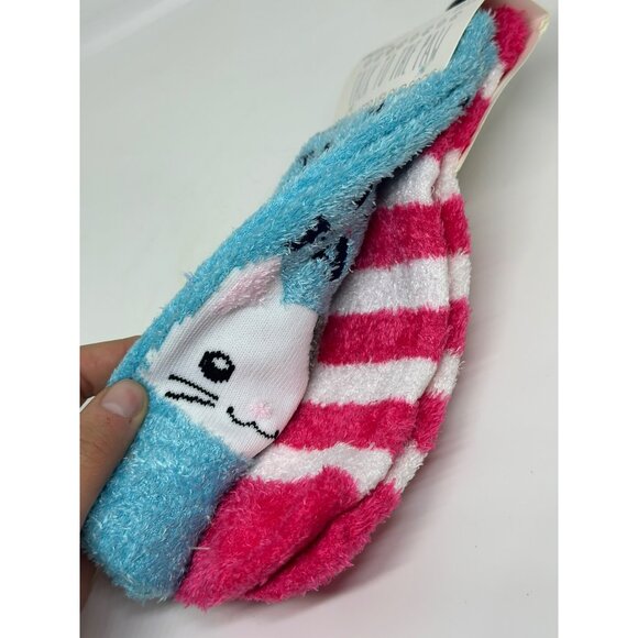 NEW 2-Pair Cozy "Talk To The Paw" Women's Low Cut Micro Velour Socks 4-10 - Picture 5 of 5